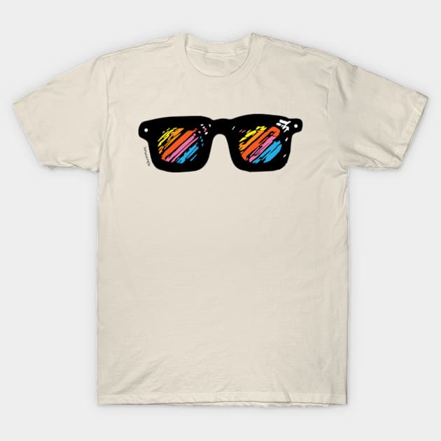 Summer glasses T-Shirt by paucacahuate